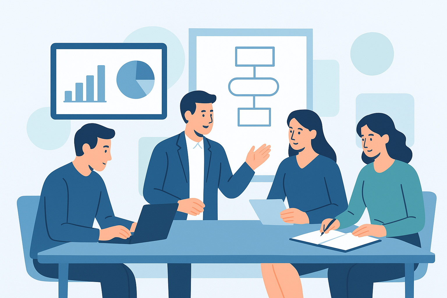 Teammeeting – Zusammenarbeit & agile Methoden